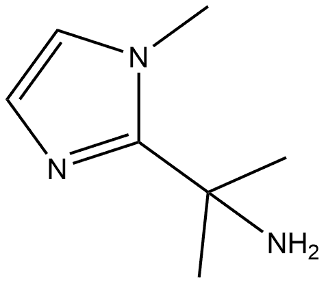 2-(1-甲基-2-咪唑基)-2-丙胺 结构式