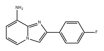 2-(4-氟苯基)咪唑并[1,2-A]吡啶-8-胺 结构式