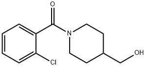Methanone, (2-chlorophenyl)[4-(hydroxymethyl)-1-piperidinyl]- 结构式