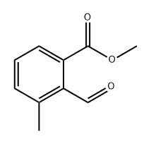 2-甲酰基-3-甲基苯甲酸甲酯 结构式