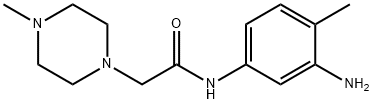 N-(3-AMINO-4-METHYLPHENYL)-2-(4-METHYLPIPERAZIN-1-YL)ACETAMIDE 结构式