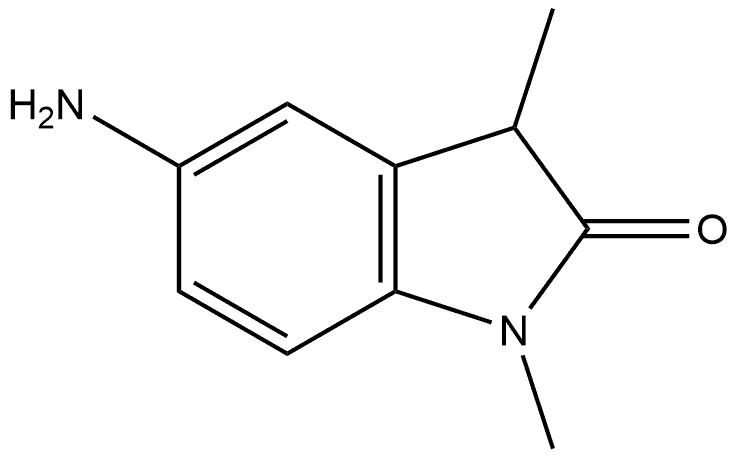 5-Amino-1,3-dihydro-1,3-dimethyl-2H-indol-2-one 结构式