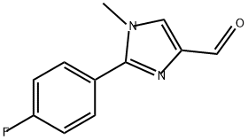 2-(4-FLUOROPHENYL)-1-METHYL-1H-IMIDAZOLE-4-CARBALDEHYDE 结构式