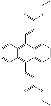 2-Propenoic acid, 3,3'-(9,10-anthracenediyl)bis-, diethyl ester, (2E,2'E)- (9CI) 结构式