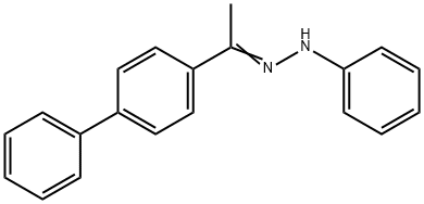 (E)-1-(1-([1,1'-Biphenyl]-4-yl)ethylidene)-2-phenylhydrazine 结构式