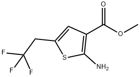 2-氨基-5-(2,2,2-三氟乙基)噻吩-3-羧酸甲酯 结构式