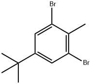 1,3-二溴-5-(叔丁基)-2-甲基苯 结构式