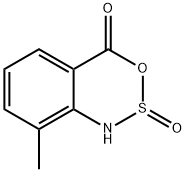 3,2,1-Benzoxathiazin-4(1H)-one, 8-methyl-, 2-oxide 结构式