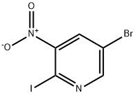 5-溴-2-碘-3-硝基吡啶 结构式