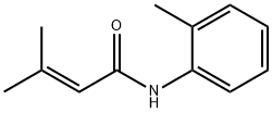 2-Butenamide, 3-methyl-N-(2-methylphenyl)- 结构式