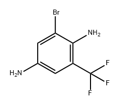 1,4-Benzenediamine, 2-bromo-6-(trifluoromethyl)- 结构式