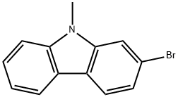 2-溴-9-甲基咔唑 结构式