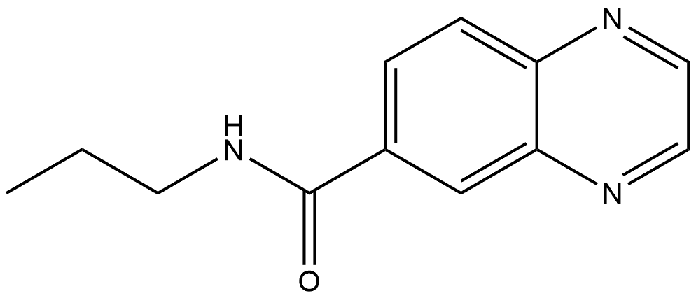 N-Propyl-6-quinoxalinecarboxamide 结构式