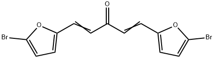 1,4-Pentadien-3-one, 1,5-bis(5-bromo-2-furanyl)- 结构式