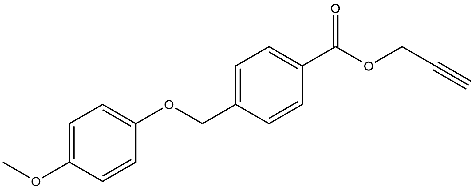 2-Propyn-1-yl 4-[(4-methoxyphenoxy)methyl]benzoate 结构式