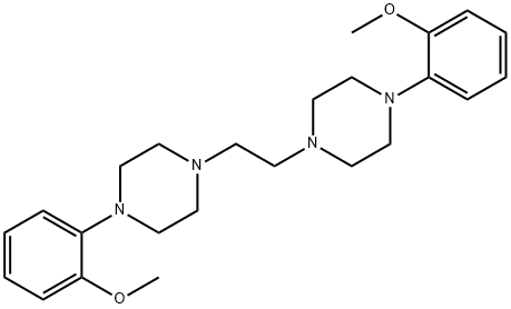 1,2-双-4-(2-甲氧基苯基)-1-哌嗪基-乙烷 结构式