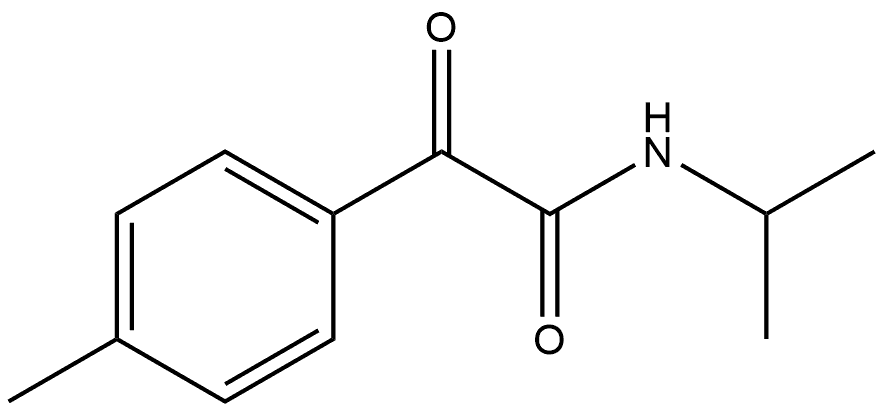 4-Methyl-N-(1-methylethyl)-α-oxobenzeneacetamide 结构式