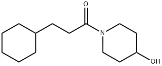 1-Propanone, 3-cyclohexyl-1-(4-hydroxy-1-piperidinyl)- 结构式
