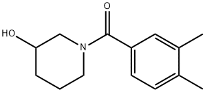 Methanone, (3,4-dimethylphenyl)(3-hydroxy-1-piperidinyl)- 结构式