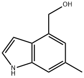 1H-Indole-4-methanol, 6-methyl- 结构式