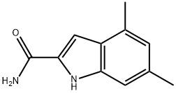 4,6-Dimethyl-1H-indole-2-carboxamide 结构式