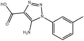 5-amino-1-(3-methylphenyl)-1H-1,2,3-triazole-4-ca rboxylic acid 结构式