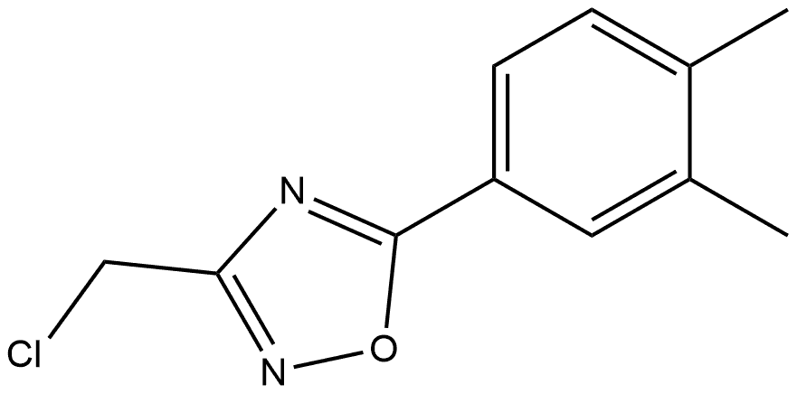 3-(Chloromethyl)-5-(3,4-dimethylphenyl)-1,2,4-oxadiazole 结构式