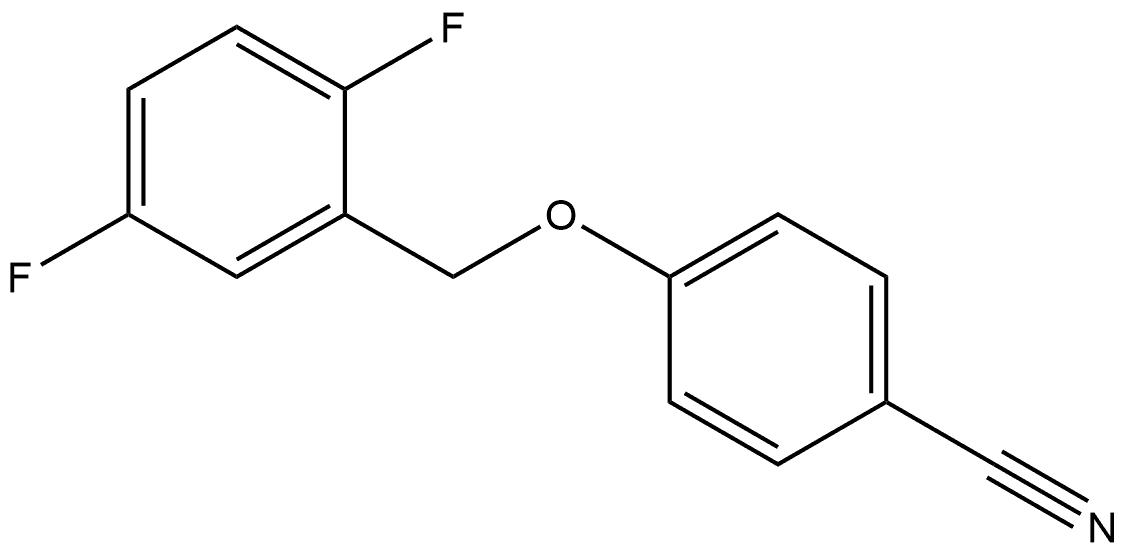 4-[(2,5-Difluorophenyl)methoxy]benzonitrile 结构式