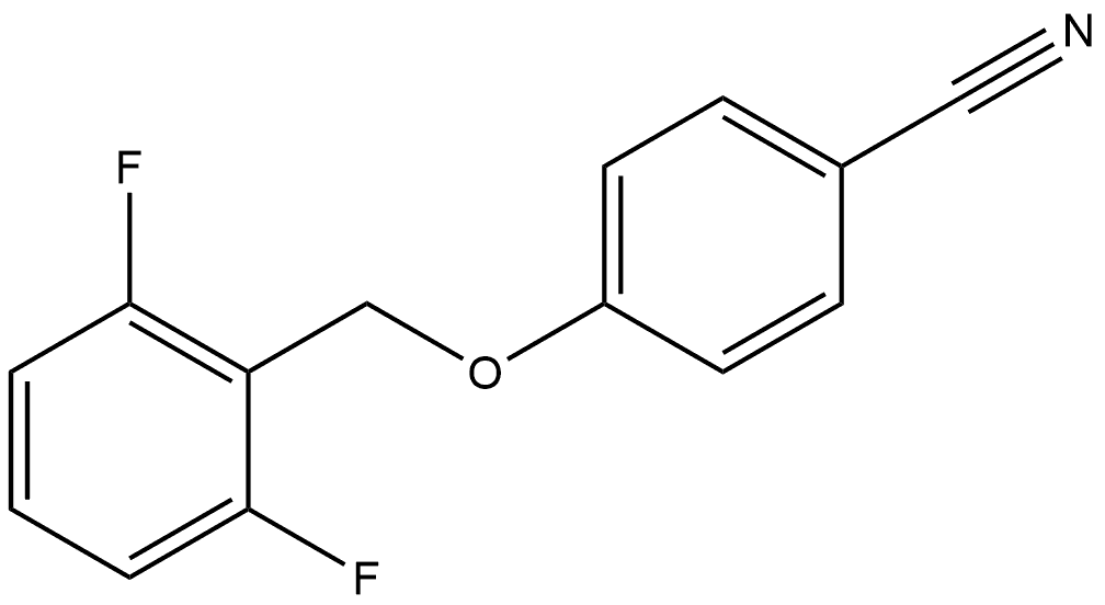 4-[(2,6-Difluorophenyl)methoxy]benzonitrile 结构式