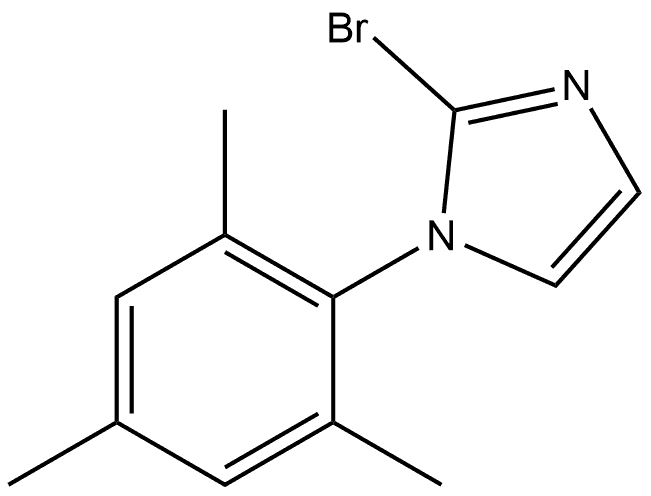 2-BROMO-1-MESITYL-1H-IMIDAZOLE 结构式