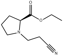 L-Proline, 1-(2-cyanoethyl)-, ethyl ester 结构式