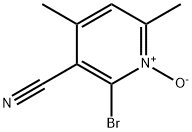 3-Pyridinecarbonitrile, 2-bromo-4,6-dimethyl-, 1-oxide 结构式