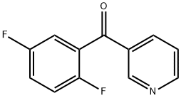 3-(2,5-Difluorobenzoyl)pyridine 结构式