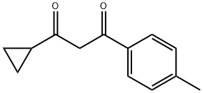 1-环丙基-3-(对甲苯基)丙烷-1,3-二酮 结构式