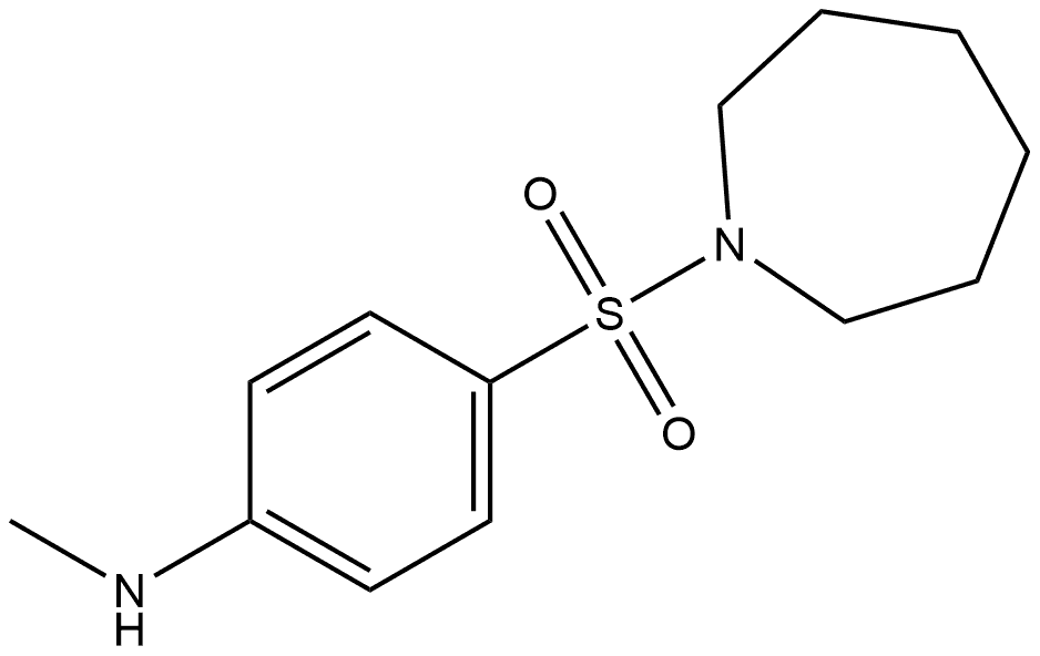 4-(azepan-1-ylsulfonyl)-N-methylaniline 结构式