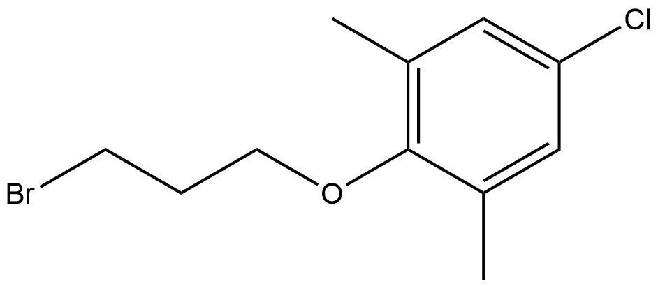 2-(3-Bromopropoxy)-5-chloro-1,3-dimethylbenzene 结构式