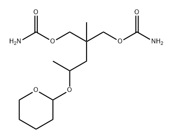 Carbamic acid, 2-methyl-2-[2-(tetrahydropyran-2-yloxy)propyl]trimethylene ester (6CI) 结构式