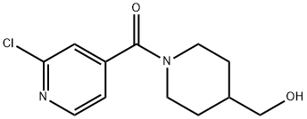 Methanone, (2-chloro-4-pyridinyl)[4-(hydroxymethyl)-1-piperidinyl]- 结构式