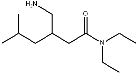 Pregabalin impurity 10/Pregabalin Amine Amide impurity/3-(Aminomethyl)-N,N-diethyl-5-methylhexanamide 结构式
