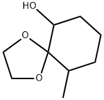 1,4-Dioxaspiro[4.5]decan-6-ol, 10-methyl- 结构式