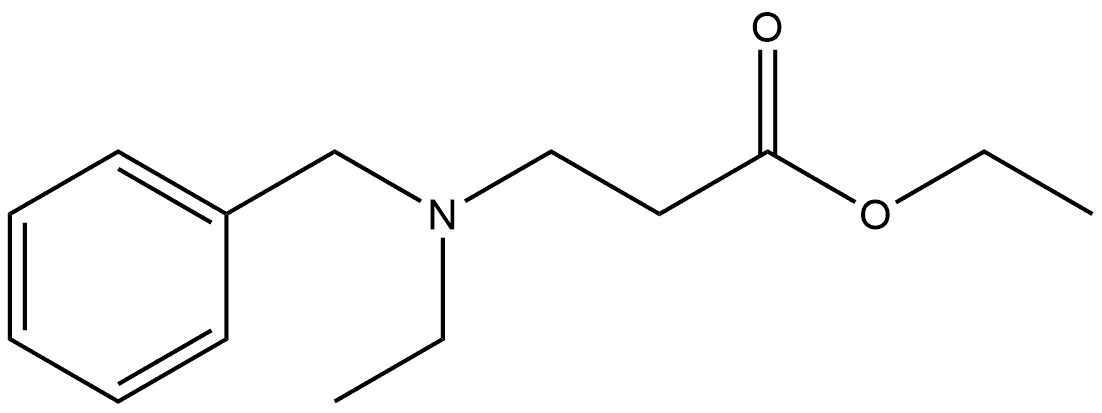 β-Alanine, N-ethyl-N-(phenylmethyl)-, ethyl ester 结构式