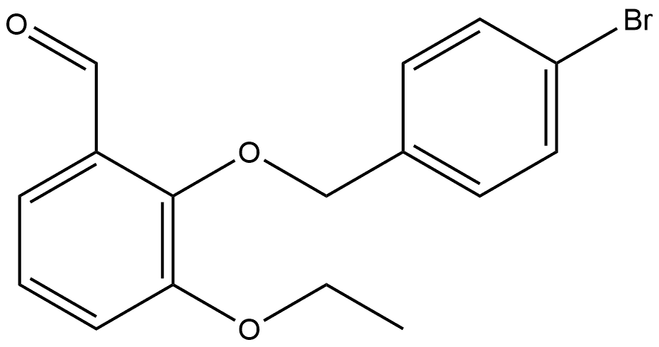 2-[(4-Bromophenyl)methoxy]-3-ethoxybenzaldehyde 结构式