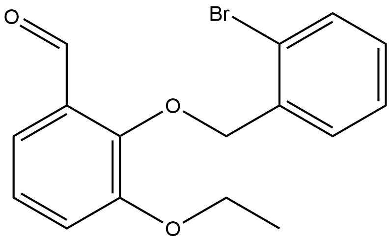 2-[(2-Bromophenyl)methoxy]-3-ethoxybenzaldehyde 结构式