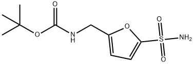 5-(TERT-BUTOXYCARBONYLAMINOMETHYL)FURAN-2-SULFONAMIDE 结构式
