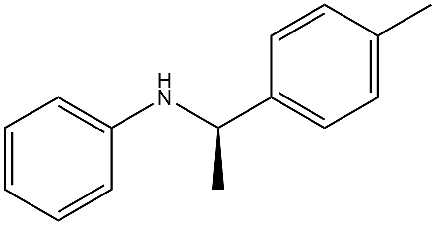 (αR)-α,4-Dimethyl-N-phenylbenzenemethanamine 结构式