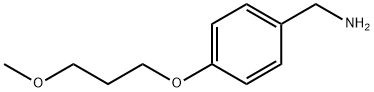 4-(3-甲氧基丙氧基)苯基]甲胺 结构式