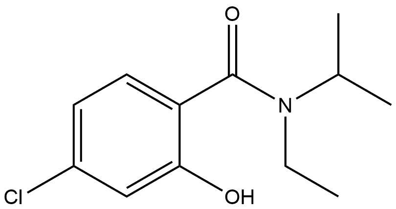 4-Chloro-N-ethyl-2-hydroxy-N-(1-methylethyl)benzamide 结构式