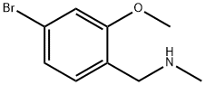 [(4-Bromo-2-methoxyphenyl)methyl](methyl)amine 结构式