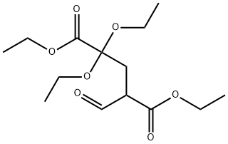 Pentanedioic acid, 2,2-diethoxy-4-formyl-, 1,5-diethyl ester 结构式