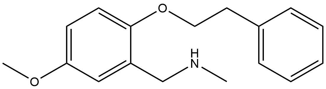 5-Methoxy-N-methyl-2-(2-phenylethoxy)benzenemethanamine 结构式